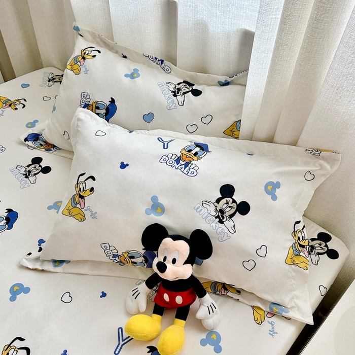 91家纺网 家纺一手货源 找家纺 小叮当家纺仓储工厂店 2025新款迪士尼水洗棉床笠单品床笠床笠单件 米奇伙伴