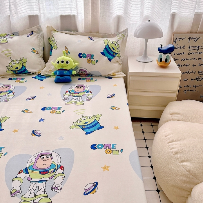 91家纺网 家纺一手货源 找家纺 小叮当家纺仓储工厂店 2025新款迪士尼水洗棉床笠单品床笠床笠单件 玩具派对