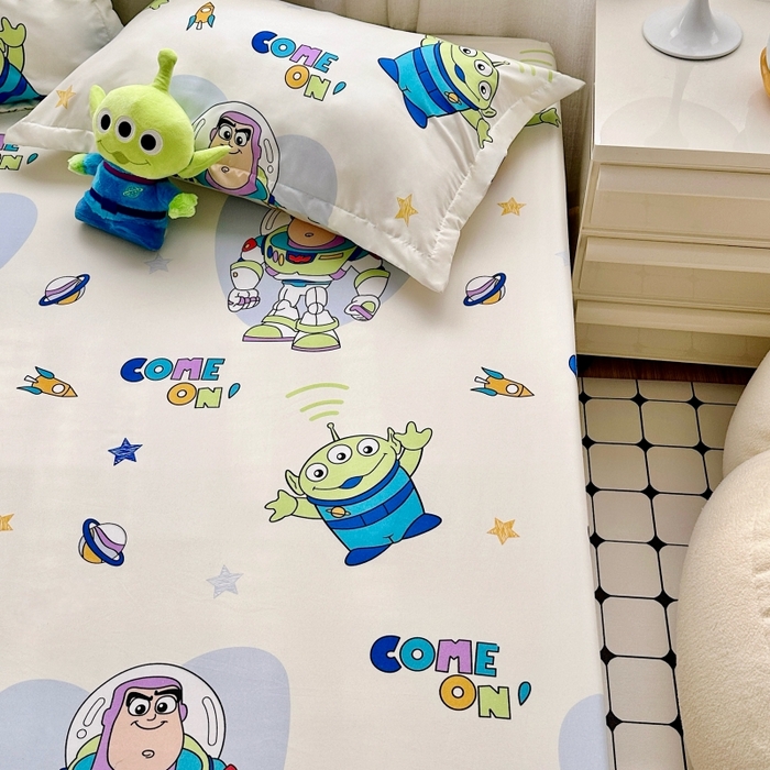 91家纺网 家纺一手货源 找家纺 小叮当家纺仓储工厂店 2025新款迪士尼水洗棉床笠单品床笠床笠单件 玩具派对