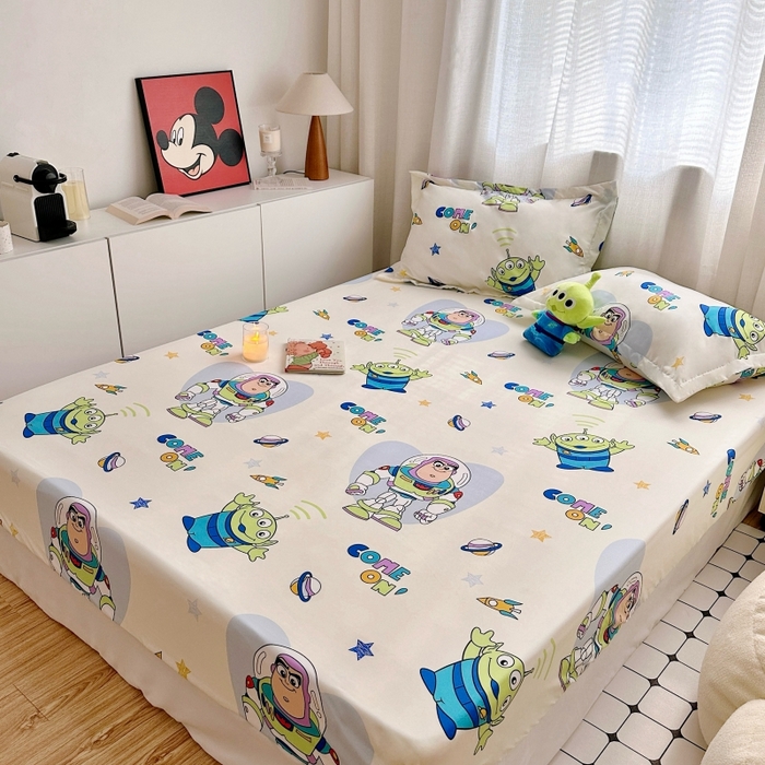 91家纺网 家纺一手货源 找家纺 小叮当家纺仓储工厂店 2025新款迪士尼水洗棉床笠单品床笠床笠单件 玩具派对