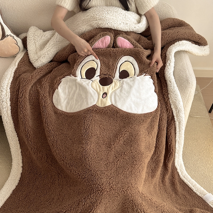 91家纺网 家纺一手货源 找家纺 小叮当家纺仓储工厂店 2025新款A类母婴级迪士尼毛毯牛奶绒毯珊瑚绒毛毯沙发毯盖毯雪花绒毛毯午睡毯子 贴布绣-奇奇蒂蒂