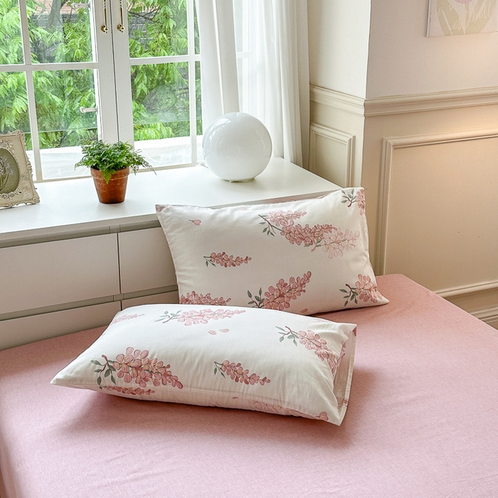 91家纺网 家纺一手货源 找家纺 （总）小叮当家纺仓储工厂店 2025新款A类母婴级40支13372纯棉全棉四件套学生三件套花卉简约宿舍床