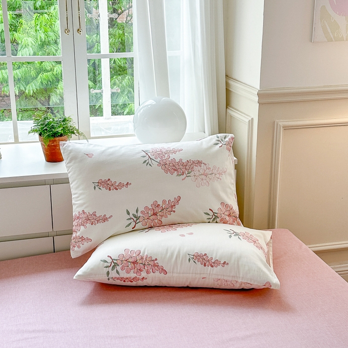 91家纺网 家纺一手货源 找家纺 （总）小叮当家纺仓储工厂店 2025新款A类母婴级40支13372纯棉全棉四件套学生三件套花卉简约宿舍床