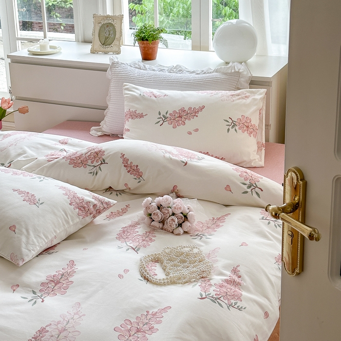 91家纺网 家纺一手货源 找家纺 （总）小叮当家纺仓储工厂店 2025新款A类母婴级40支13372纯棉全棉四件套学生三件套花卉简约宿舍床