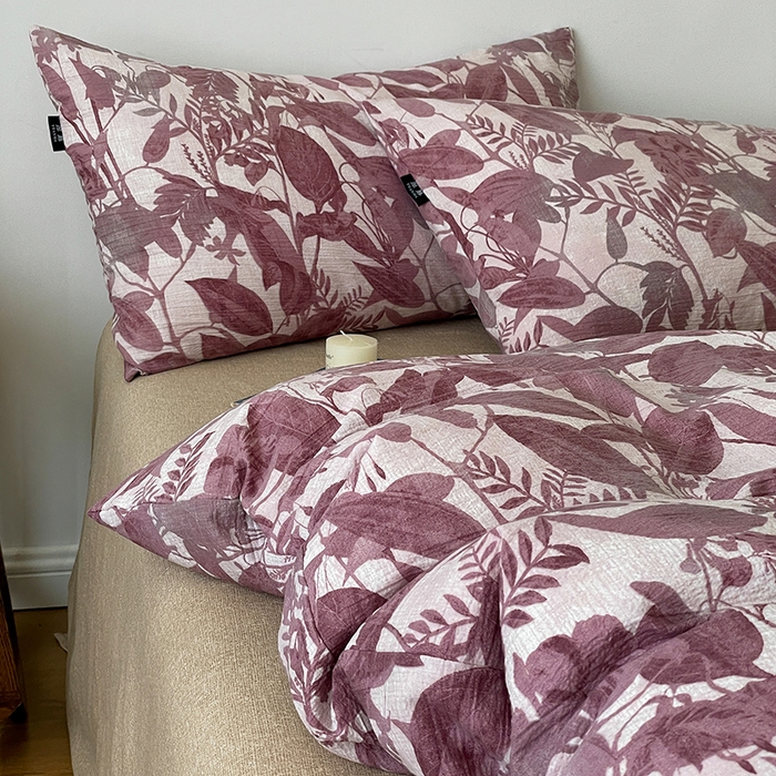 91家纺网 家纺一手货源 找家纺 一比一家纺 2025秋冬新款高克重棉麻原麻复古诧季风原麻四件套-简单款 安缦