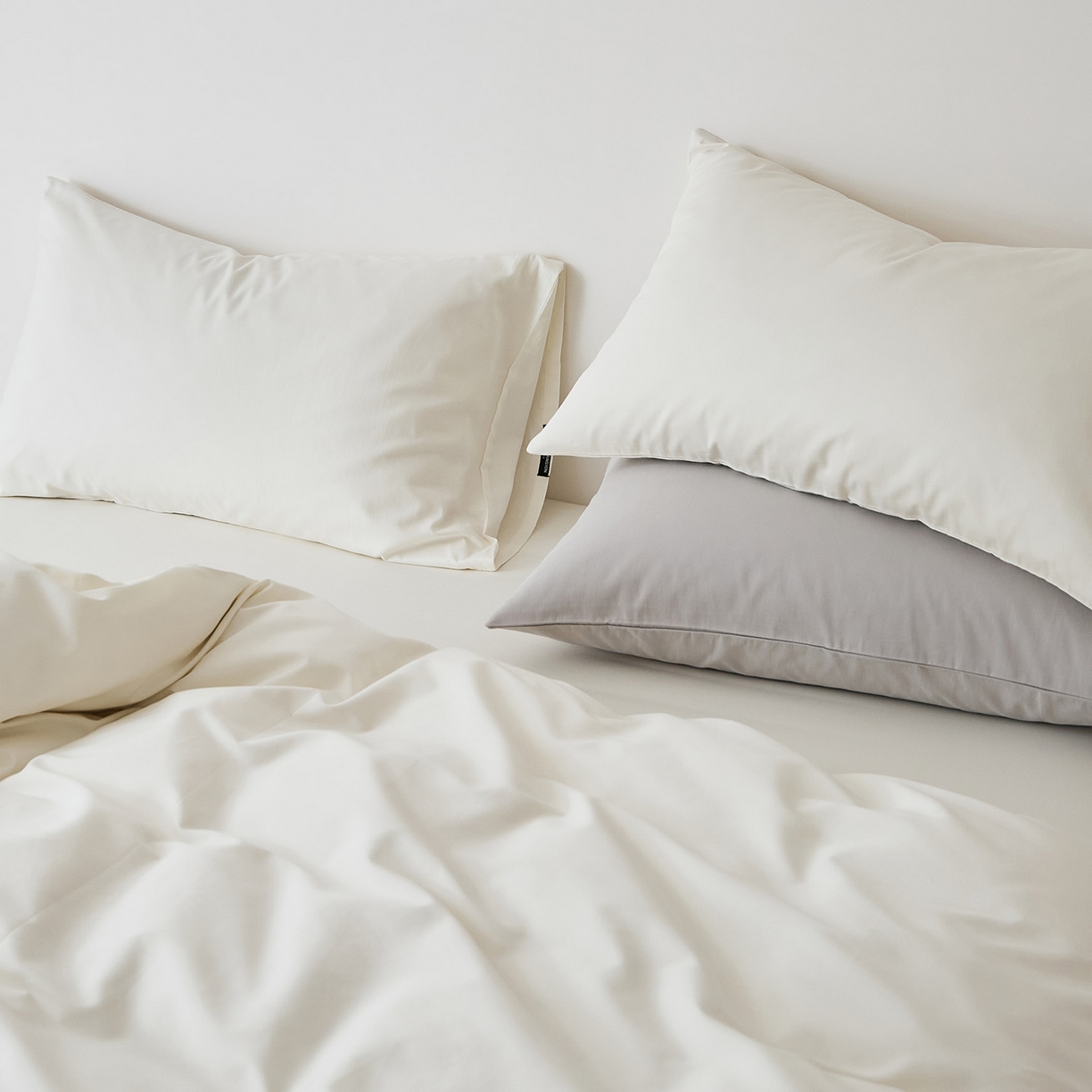 91家纺网 家纺一手货源 找家纺 （总）EH家居 2025新款全棉磨毛纯色单枕套-云栖系列