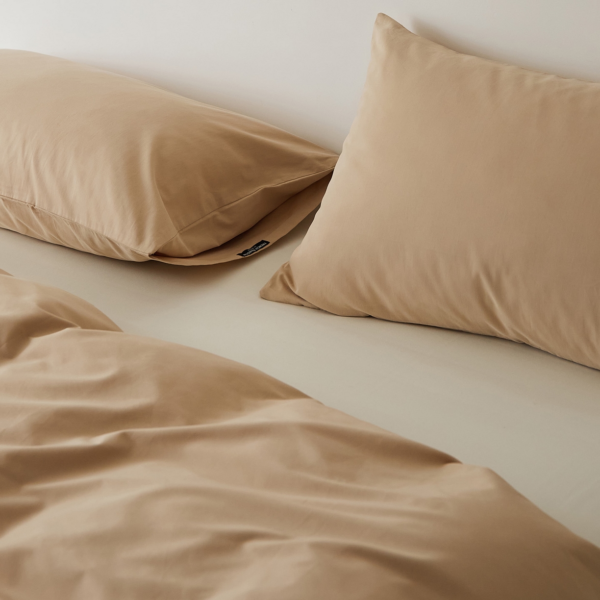 91家纺网 家纺一手货源 找家纺 （总）EH家居 2025新款全棉磨毛纯色单枕套-云栖系列