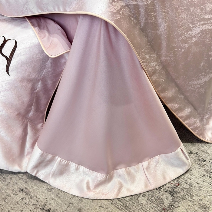 91家纺网 家纺一手货源 找家纺 （总）轻奢风A类贡缎长绒棉提花四件套丝滑裸睡全工艺床单床笠轻奢风爆款天丝床上用品