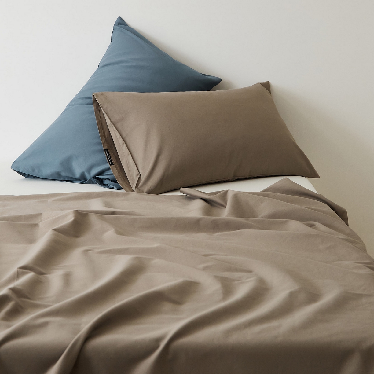 EH家居 2025新款全棉磨毛纯色单枕套-云栖系列 云栖-高级咖