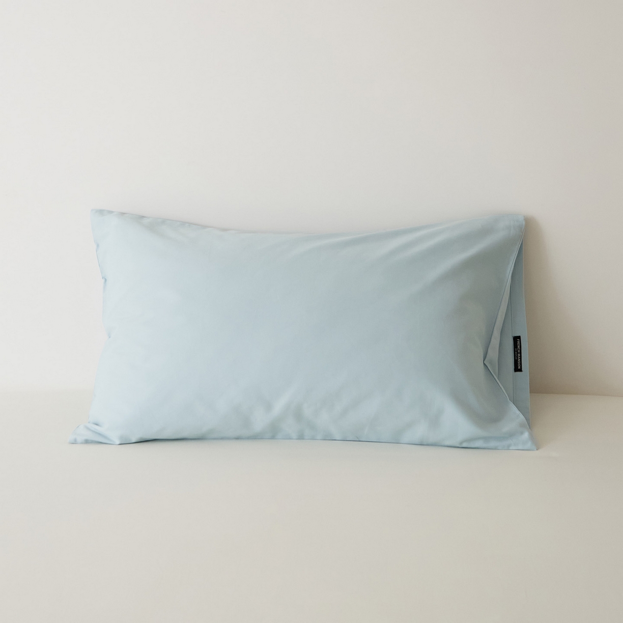 91家纺网 家纺一手货源 找家纺 EH家居 2025新款全棉磨毛纯色单枕套-云栖系列 云栖-海蓝