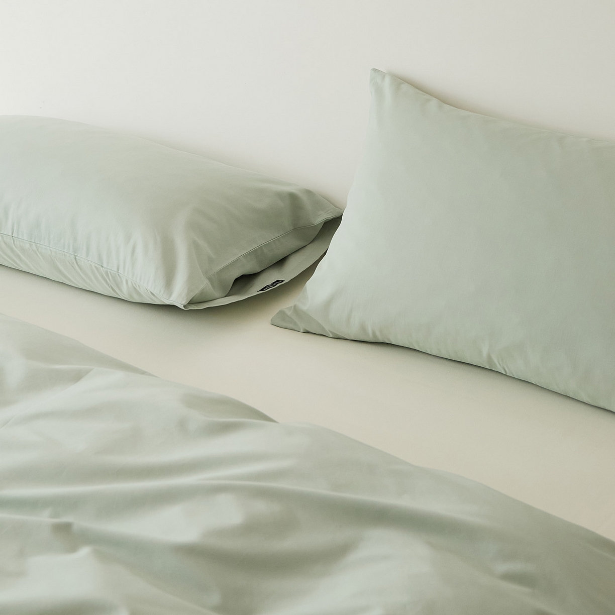 91家纺网 家纺一手货源 找家纺 EH家居 2025新款全棉磨毛纯色单枕套-云栖系列 云栖-景蓝色