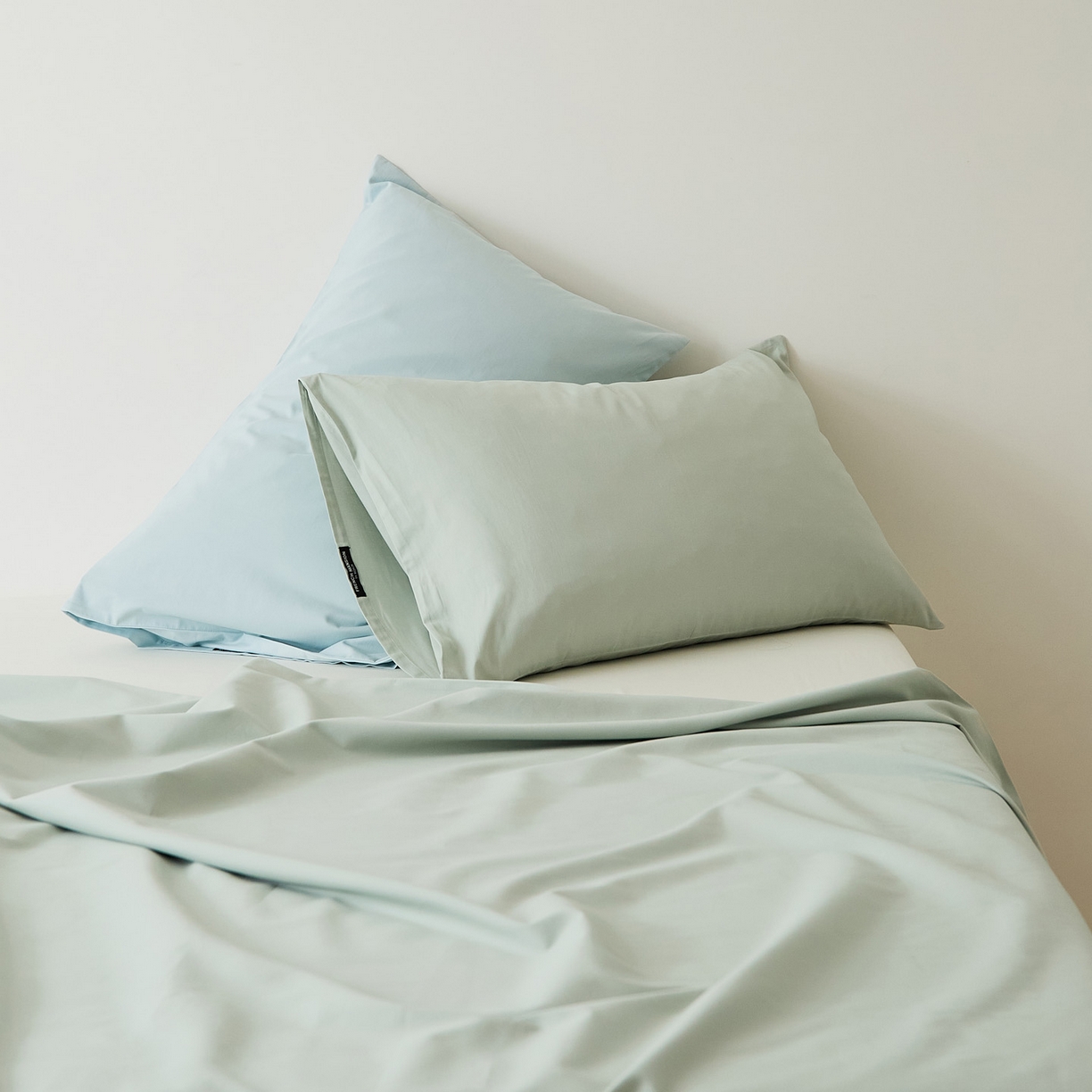 EH家居 2025新款全棉磨毛纯色单枕套-云栖系列 云栖-景蓝色