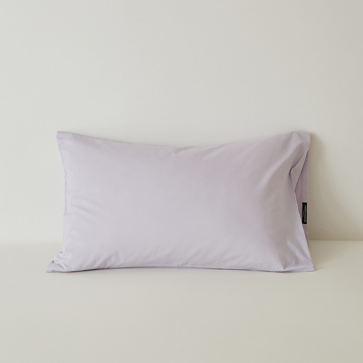 91家纺网 家纺一手货源 找家纺 EH家居 2025新款全棉磨毛纯色单枕套-云栖系列 云栖-兰冰紫