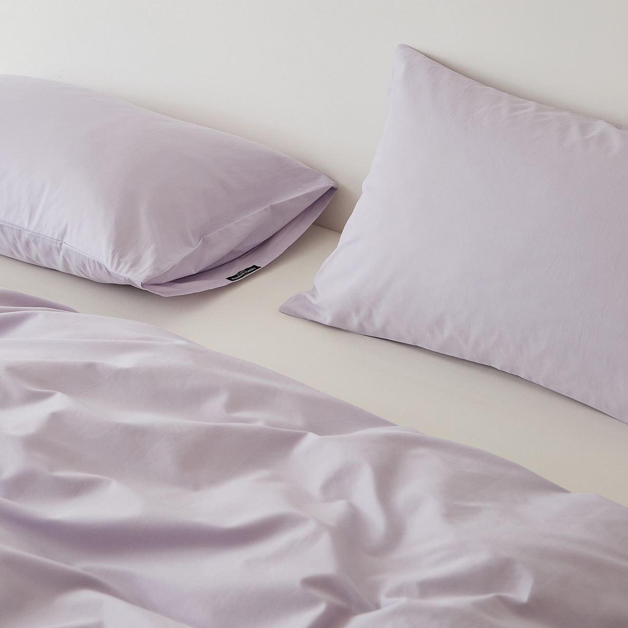 91家纺网 家纺一手货源 找家纺 EH家居 2025新款全棉磨毛纯色单枕套-云栖系列 云栖-兰冰紫