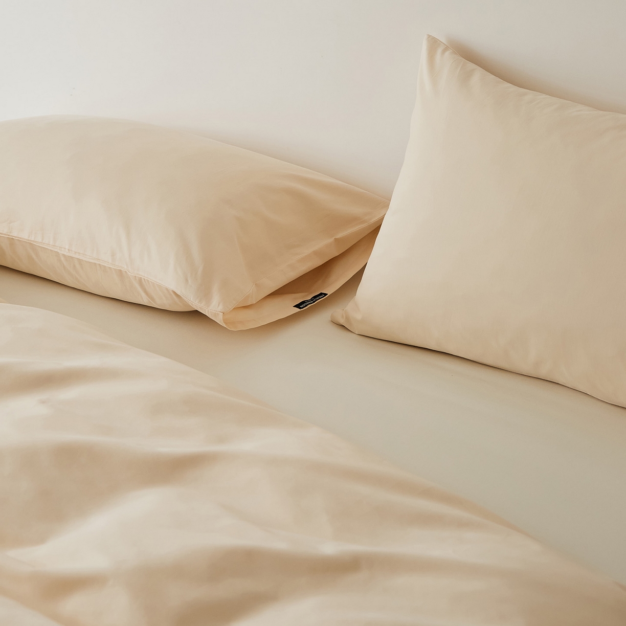 91家纺网 家纺一手货源 找家纺 EH家居 2025新款全棉磨毛纯色单枕套-云栖系列 云栖-梨落