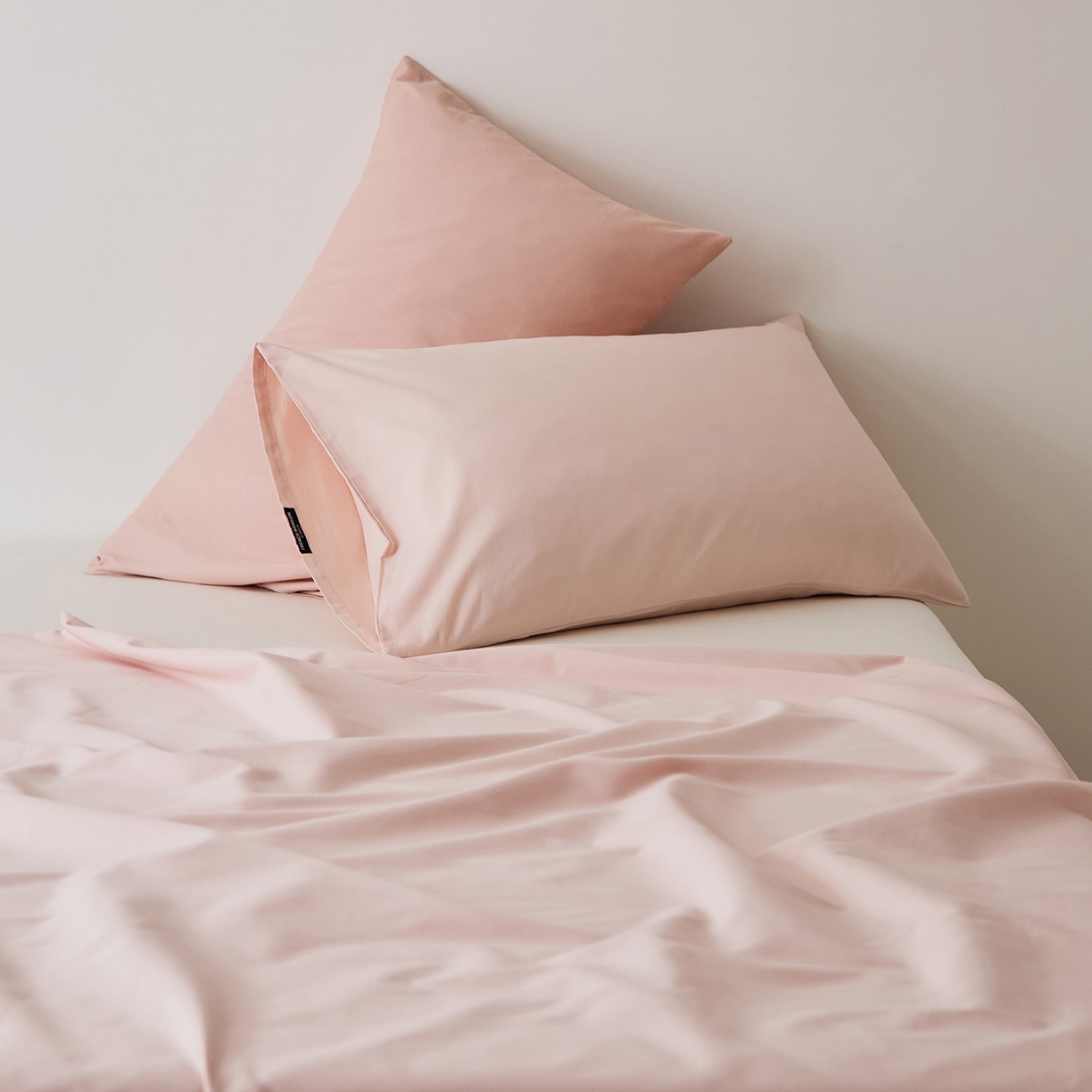 EH家居 2025新款全棉磨毛纯色单枕套-云栖系列 云栖-莲粉色