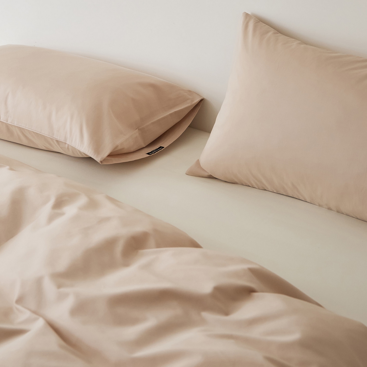 91家纺网 家纺一手货源 找家纺 EH家居 2025新款全棉磨毛纯色单枕套-云栖系列 云栖-西洋灰粉