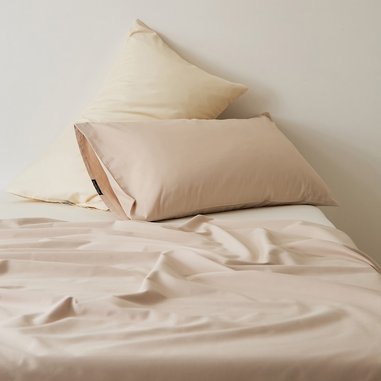 EH家居 2025新款全棉磨毛纯色单枕套-云栖系列 云栖-西洋灰粉