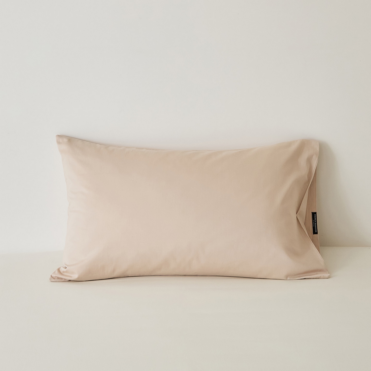 91家纺网 家纺一手货源 找家纺 EH家居 2025新款全棉磨毛纯色单枕套-云栖系列 云栖-西洋灰粉