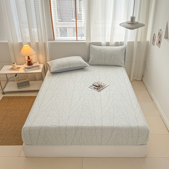 91家纺网 家纺一手货源 找家纺 （总）眠博士 2025新款全棉纯棉三层纱床笠单品床笠床笠单件