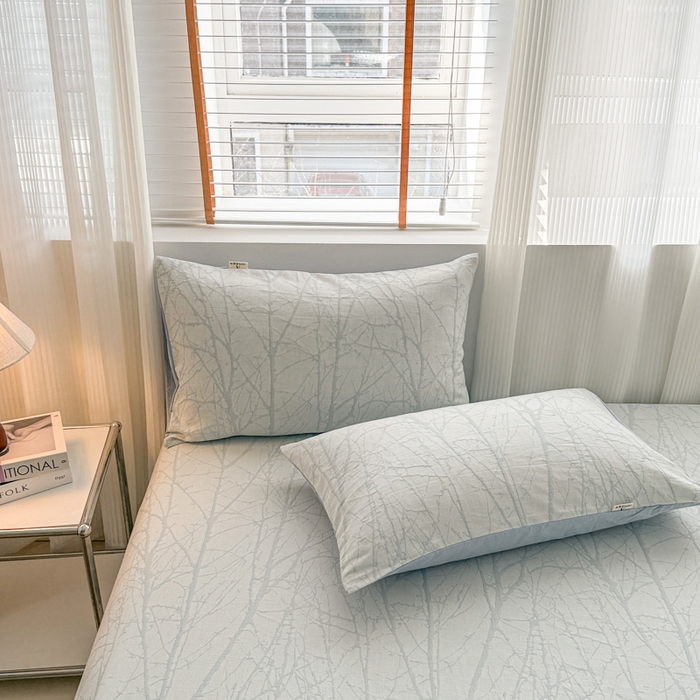 91家纺网 家纺一手货源 找家纺 （总）眠博士 2025新款全棉纯棉三层纱床笠单品床笠床笠单件