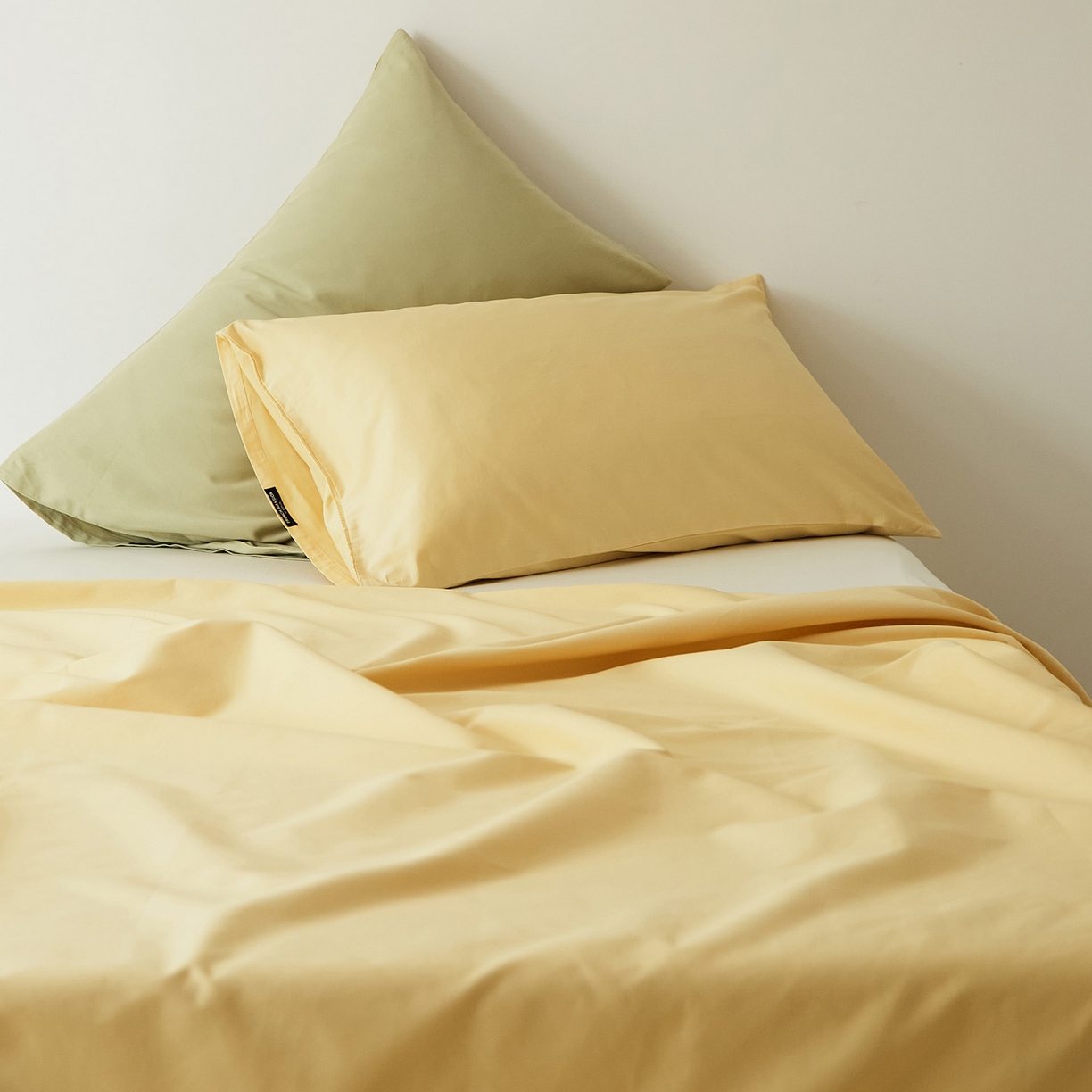 EH家居 2025新款全棉磨毛纯色单枕套-云栖系列 云栖-樱黄
