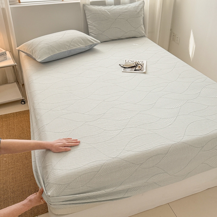 91家纺网 家纺一手货源 找家纺 （总）眠博士 2025新款全棉纯棉三层纱床笠单品床笠床笠单件