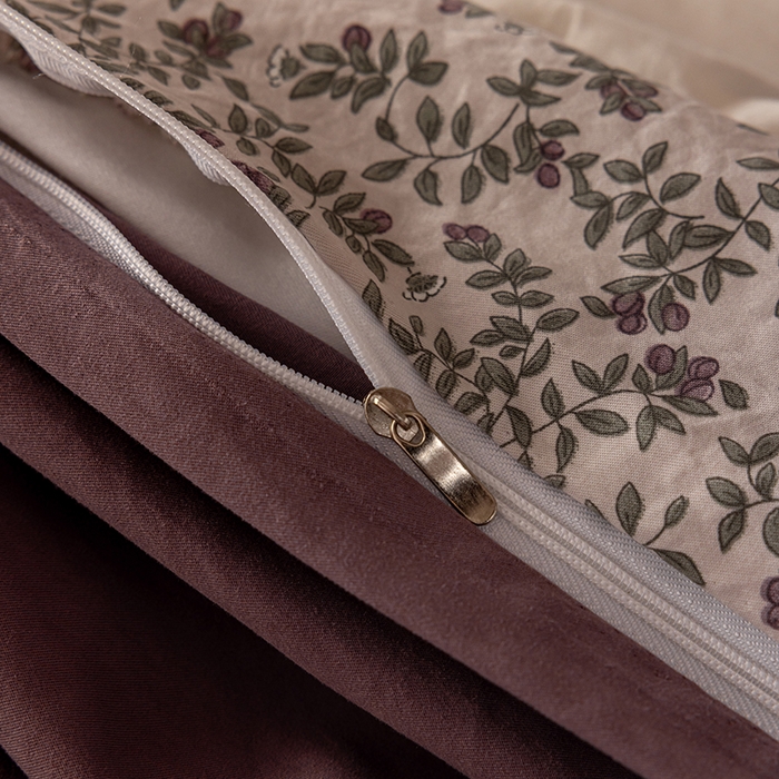 91家纺网 家纺一手货源 找家纺 芯贝儿 2025新款加厚全m花边双层纱水洗m四件套 竹韵