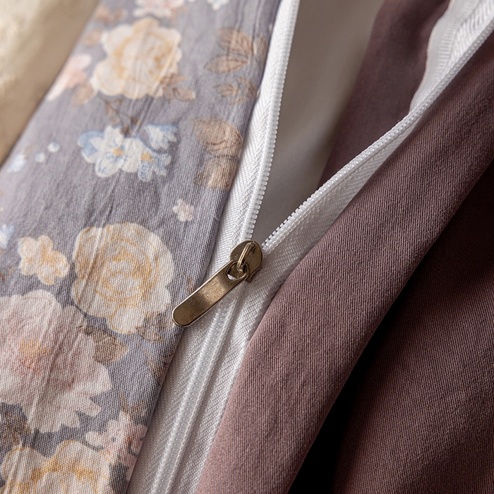 91家纺网 家纺一手货源 找家纺 芯贝儿 2025新款加厚全m花边双层纱水洗m四件套 花言