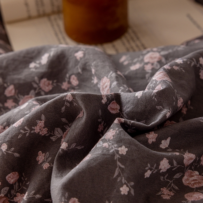 91家纺网 家纺一手货源 找家纺 芯贝儿 2025新款加厚全m花边双层纱水洗m四件套 米娅