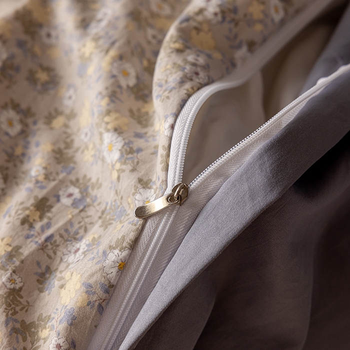 91家纺网 家纺一手货源 找家纺 芯贝儿 2025新款加厚全m花边双层纱水洗m四件套 秋海棠