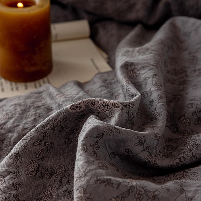 91家纺网 家纺一手货源 找家纺 芯贝儿 2025新款加厚全m花边双层纱水洗m四件套 莫兰