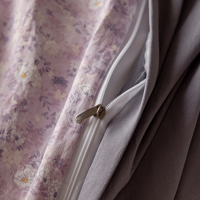 91家纺网 家纺一手货源 找家纺 芯贝儿 2025新款加厚全m花边双层纱水洗m四件套 小幸运