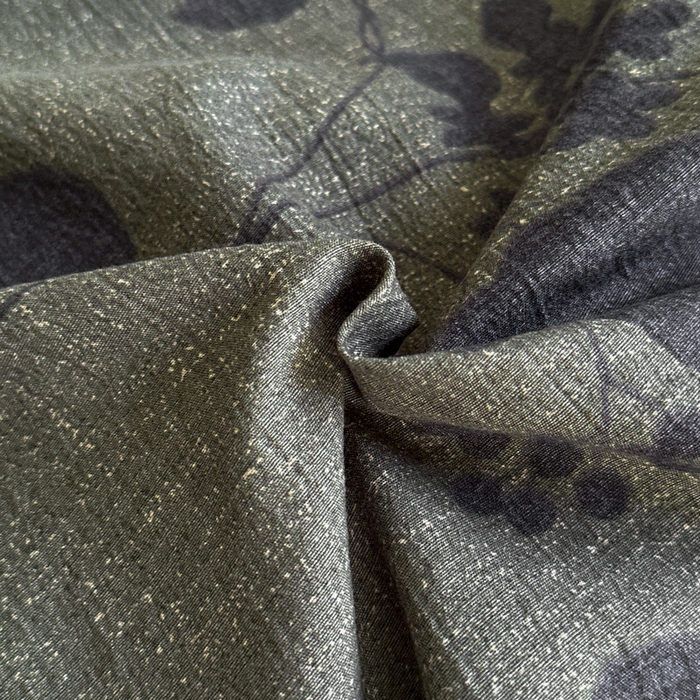 91家纺网 家纺一手货源 找家纺 （总）七里香 2025秋冬新款A类加厚高克重亚麻复古风双层纱印花四件套