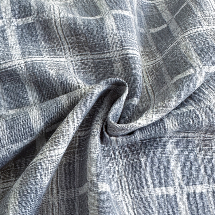 91家纺网 家纺一手货源 找家纺 七里香 2025秋冬新款A类加厚高克重亚麻复古风双层纱印花四件套 格颂