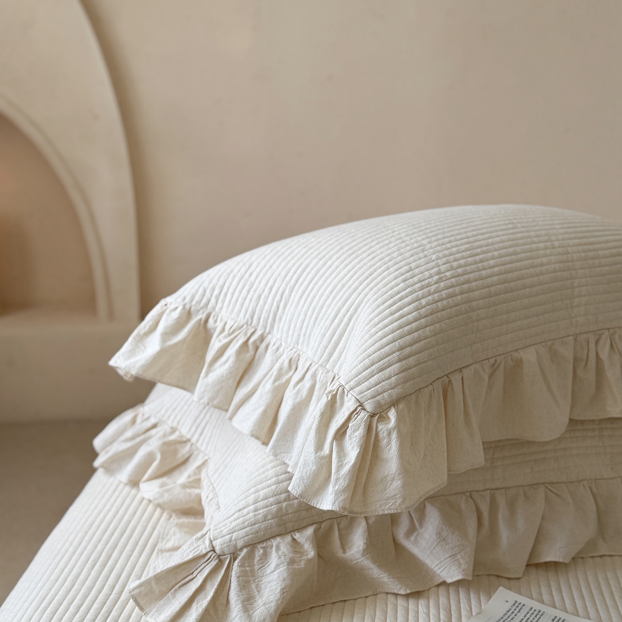 91家纺网 家纺一手货源 找家纺 （总）漫调家纺 2025新款棉麻提花单床盖-棉麻絮语