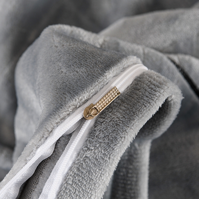 91家纺网 家纺一手货源 找家纺 紫月轩家纺 2025新款牛奶绒雕花四件套香槟-浅灰