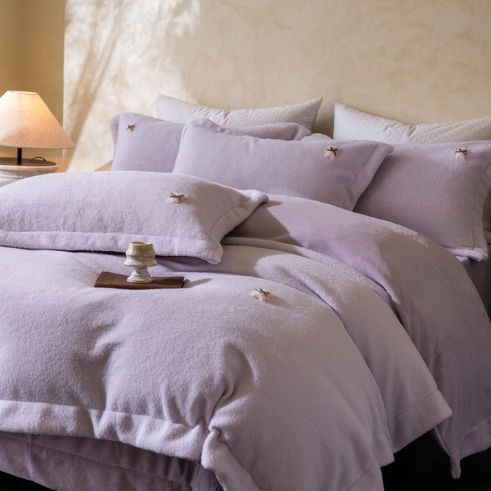 91家纺网 家纺一手货源 找家纺 （总）佳汐蓝家纺 2025新款亲肤舒适A类糯米绒四件套