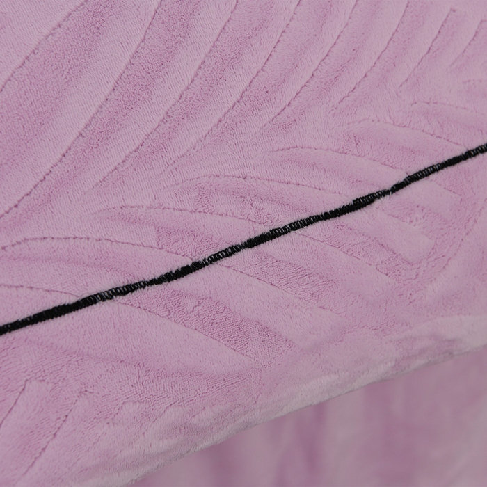 91家纺网 家纺一手货源 找家纺 紫月轩家纺 2025新款牛奶绒雕花四件套香槟-紫