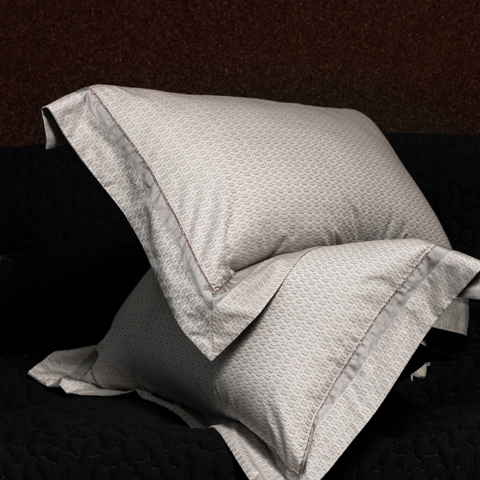 91家纺网 家纺一手货源 找家纺 佳汐蓝家纺 2025新款亲肤舒适色织提花四件套-茜茜格 茜茜格-灰