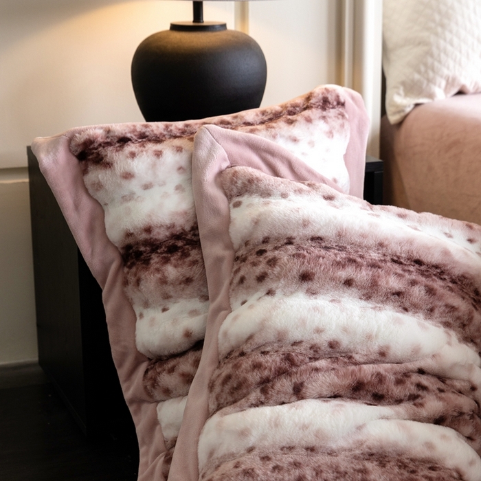 91家纺网 家纺一手货源 找家纺 佳汐蓝家纺 2025新款亲肤舒适A类波点兔毛绒四件套-波点兔毛 波点兔毛-深粉