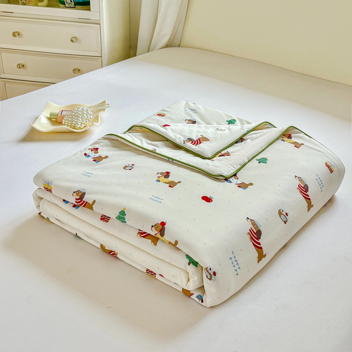 91家纺网 家纺一手货源 找家纺 （总）小叮当家纺仓储工厂店 2025新款A类母婴级宝宝被子豆豆绒牛奶针织棉被子大豆被春秋被秋冬被婴童被夏凉被