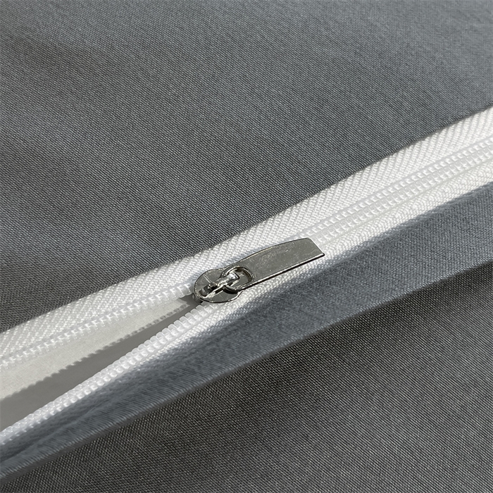 91家纺网 家纺一手货源 找家纺 博纳家纺 2025新款双色宽边高级简奢款四件套-维多利亚 高级灰