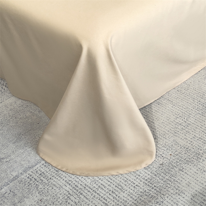 91家纺网 家纺一手货源 找家纺 博纳家纺 2025新款双色宽边高级简奢款四件套-维多利亚 香槟