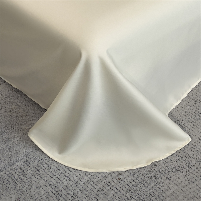 91家纺网 家纺一手货源 找家纺 博纳家纺 2025新款双色宽边高级简奢款四件套-维多利亚 象牙白