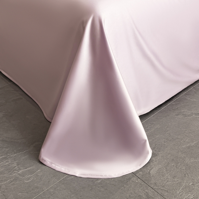 91家纺网 家纺一手货源 找家纺 博纳家纺 2025新款纯棉绣花四件套-蝶舞飞扬 优雅紫