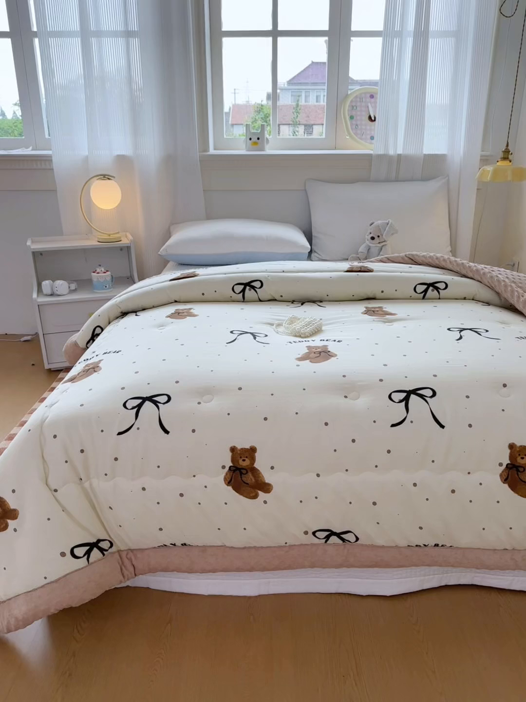 91家纺网 家纺一手货源 找家纺 （总）默忆 2025新款全棉豆豆绒被子豆豆被冬被被芯