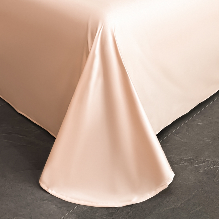 91家纺网 家纺一手货源 找家纺 博纳家纺 2025新款纯棉绣花四件套-蝶舞飞扬 玉色