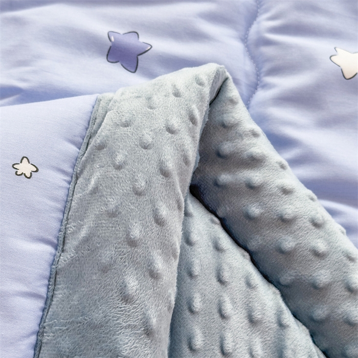 91家纺网 家纺一手货源 找家纺 默忆 2025新款全棉豆豆绒被子豆豆被冬被被芯 晚安星星