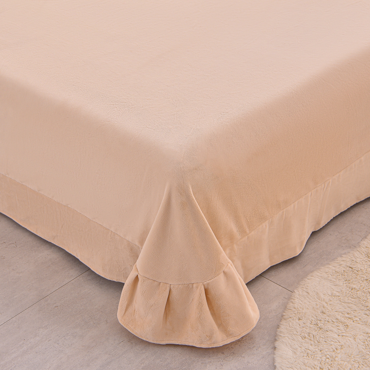 91家纺网 家纺一手货源 找家纺 柔享家（原芷澜家纺） 2025新款A类高克重全消光牛奶绒刺绣四件套系列-蝶恋花 蝶恋花-卡其